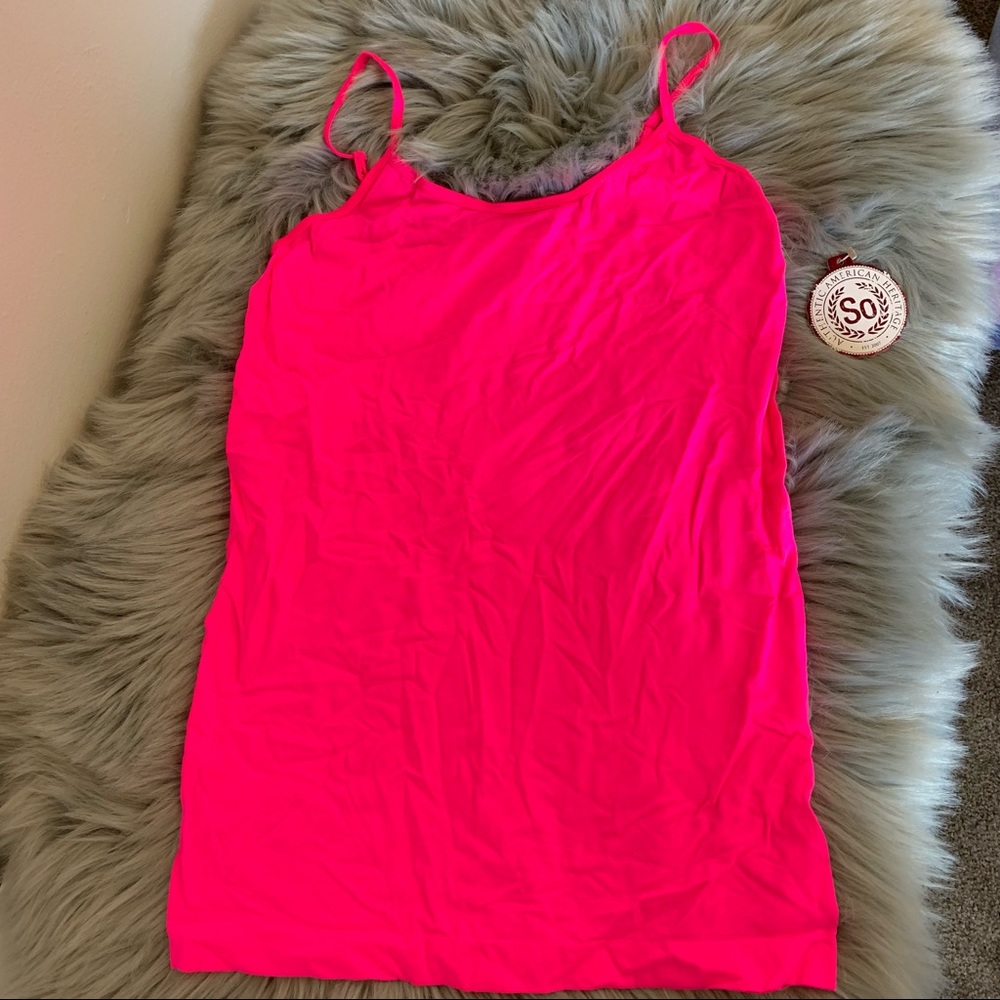 NWT SO Neon Pink Cami